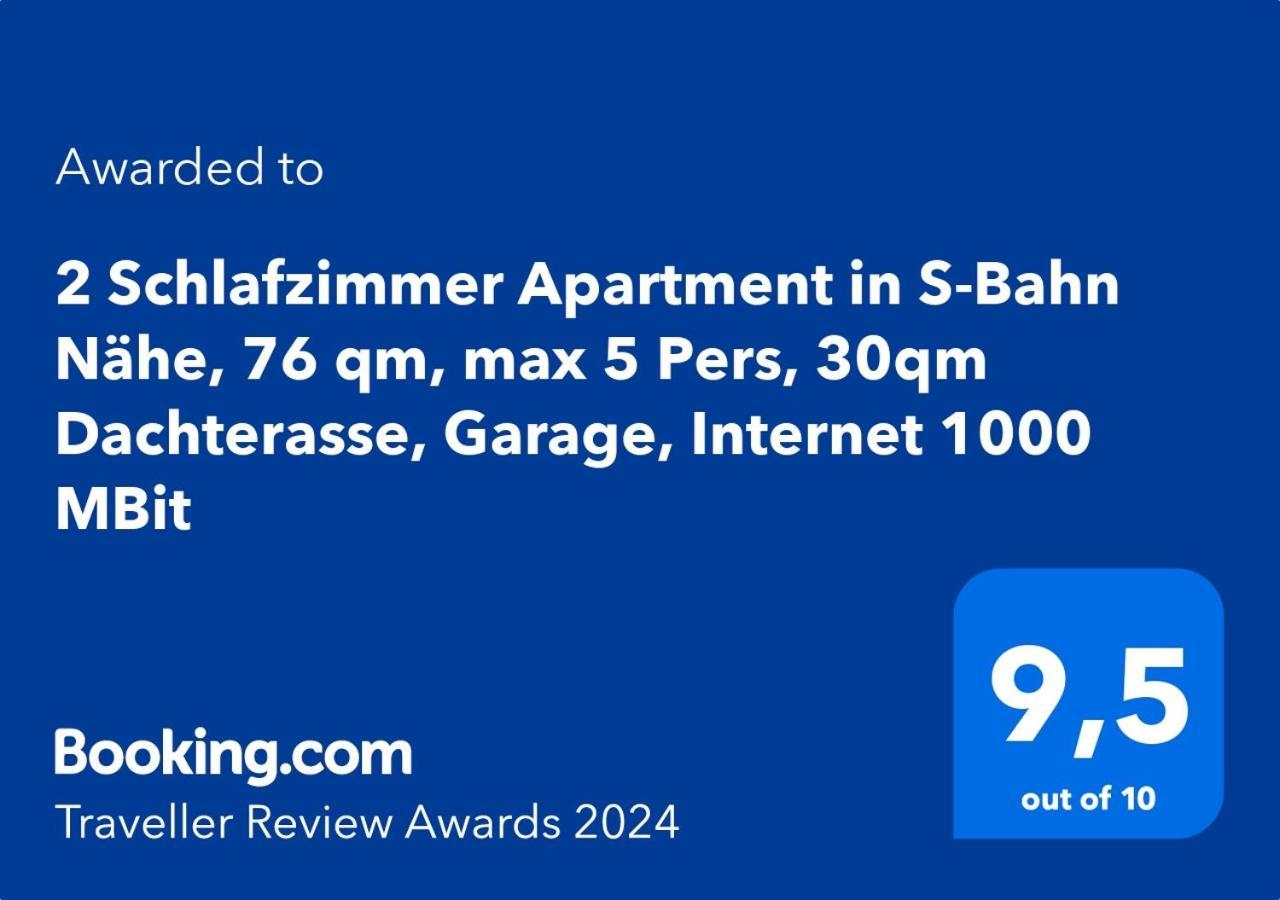 3 Zimmer Apartment In S-Bahn Naehe, 76 Qm, Max 5 Pers, 30Qm Dachterasse, Garage, Internet 1000 Mbit Gaertringen Экстерьер фото